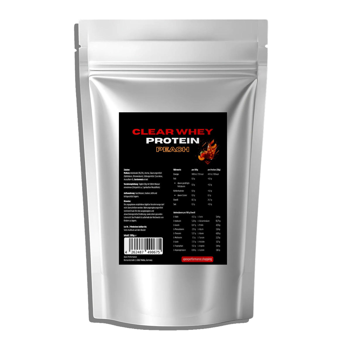 Clear Whey Protein Peach 500g